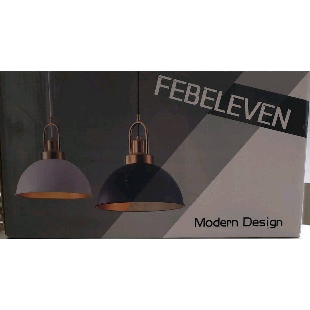 Febeleven Modern Design Set Of Two Light Fixtures 120 Volts 60 Watts Max (Metal)
